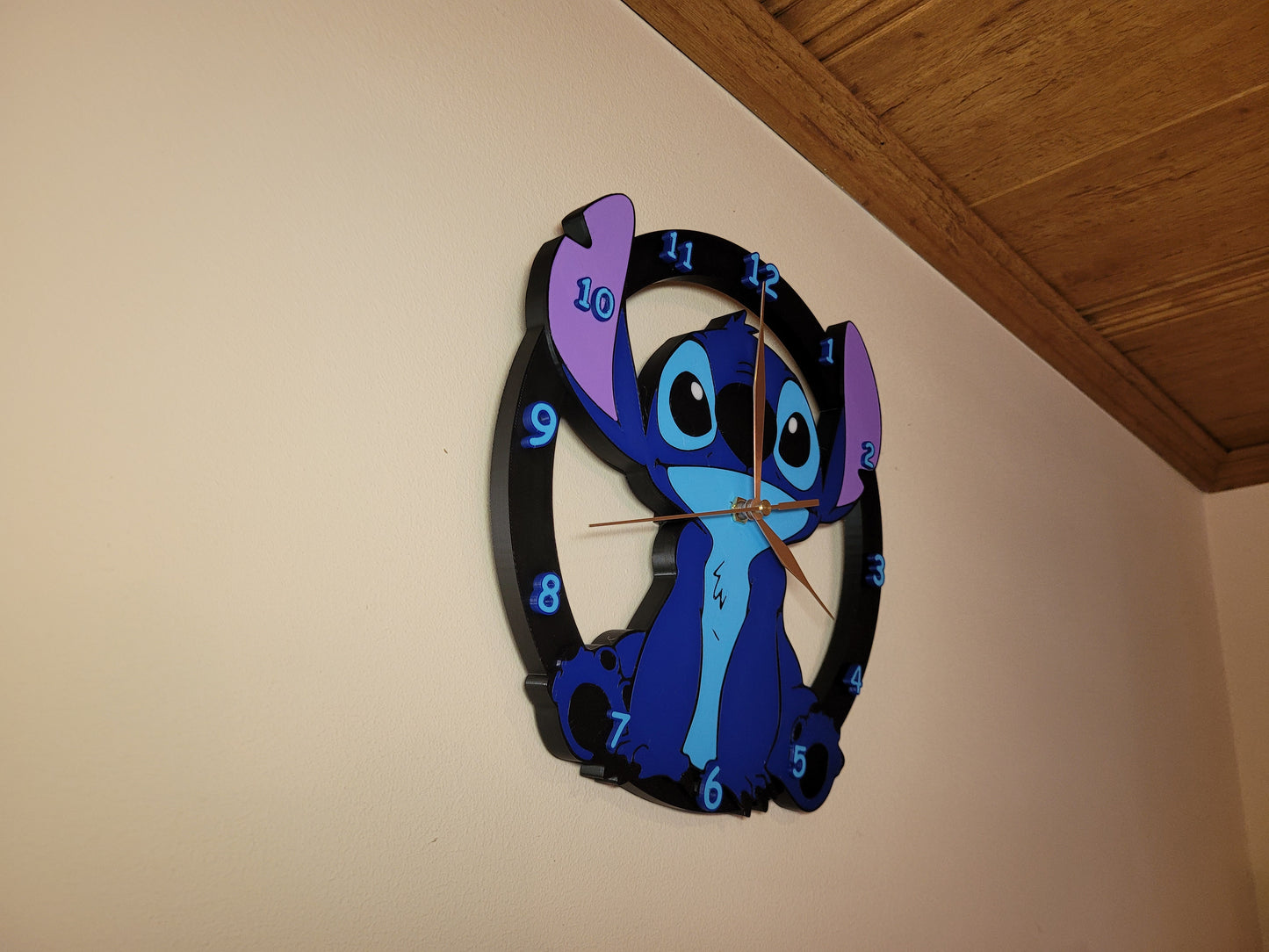 Reloj de Pared Stitch Impreso en 3D ✨💙