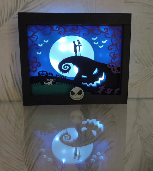 Caja de Luz de Jack Sombras de Pesadilla