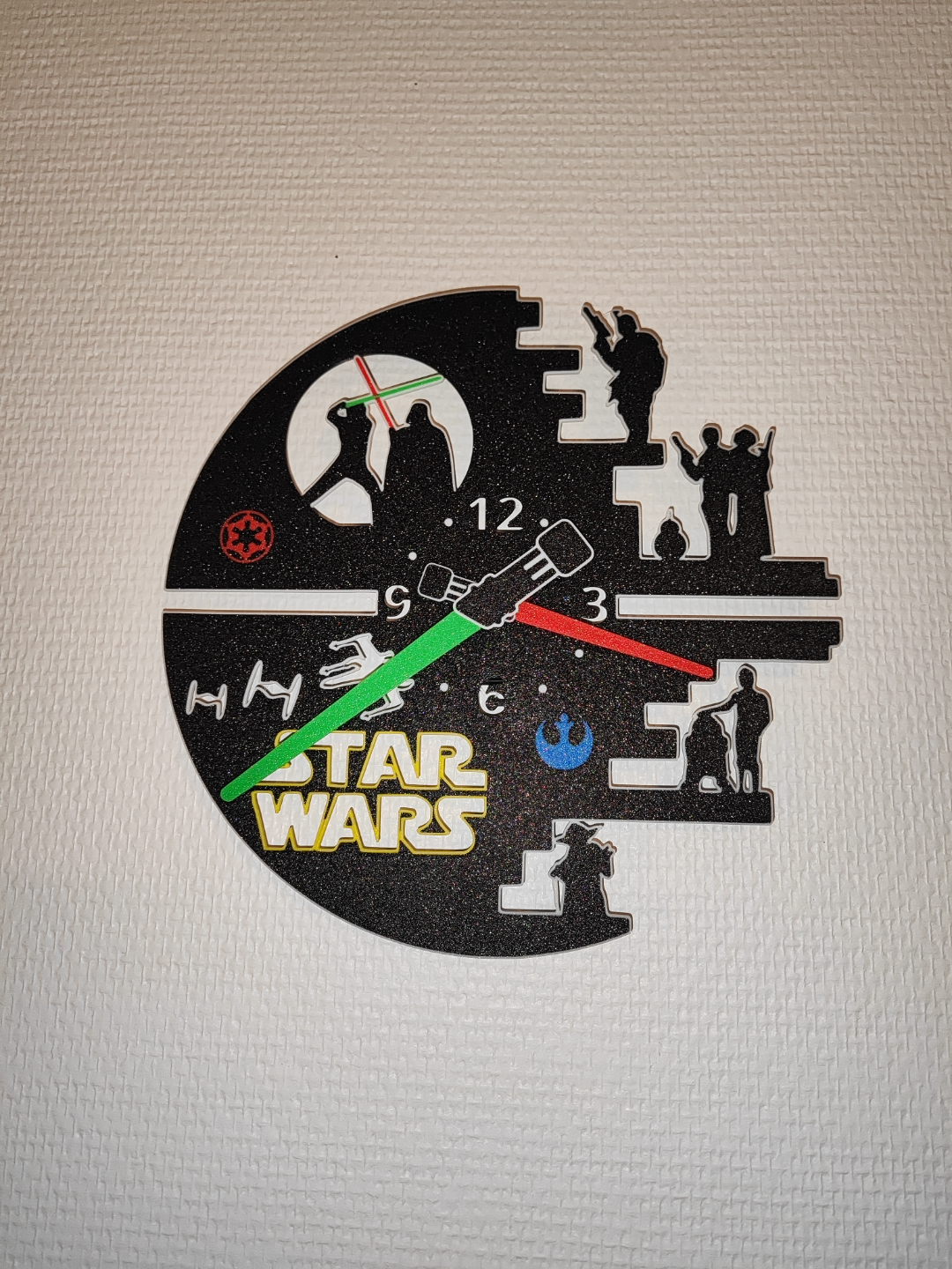 Reloj de Pared Star Wars Impreso en 3D ⚔️🌌