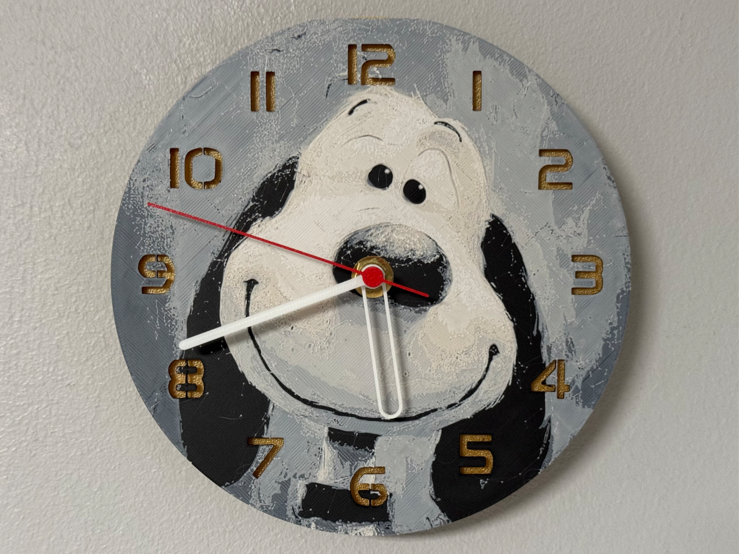 Reloj de Pared Snoopy Impreso en 3D 🐾⏰