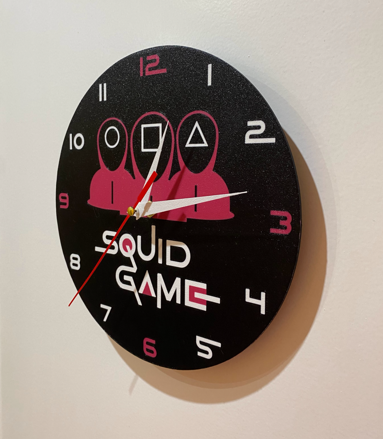 Reloj de Pared Squid Game Impreso en 3D 🎯🔺