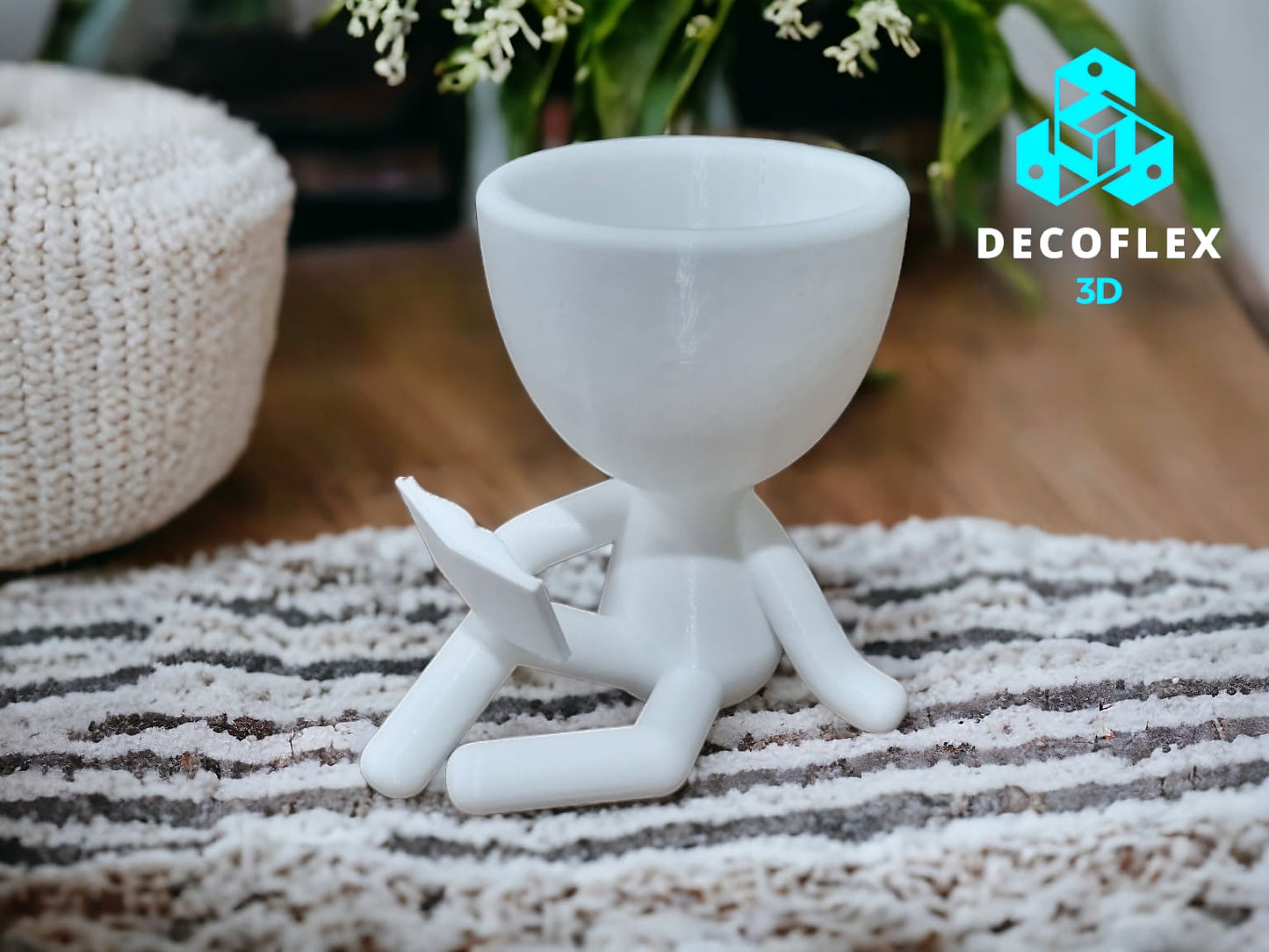 Maceta Decorativa DecoFlexito Lector Sentado