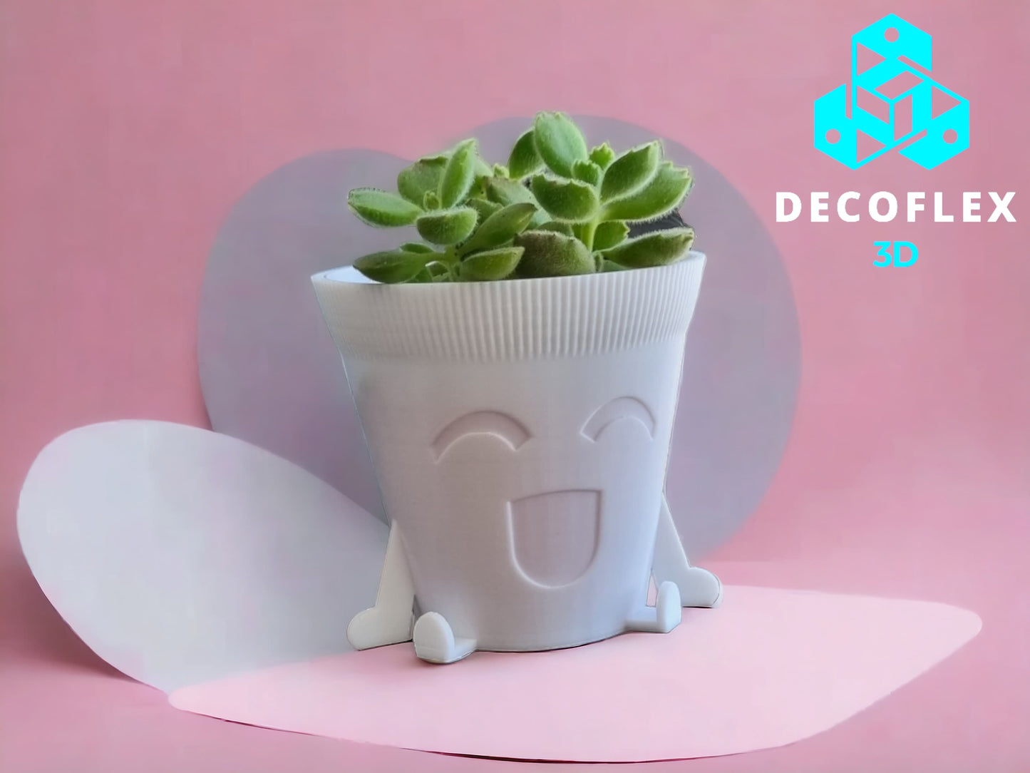 Maceta Decorativa DecoFlexito Happy Pot Ojitos
