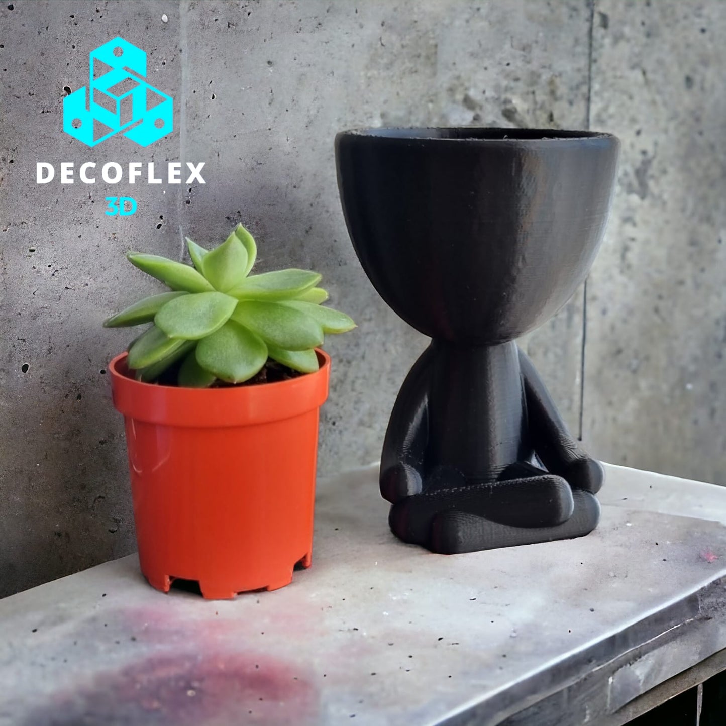 Maceta Decorativa DecoFlexito Meditando