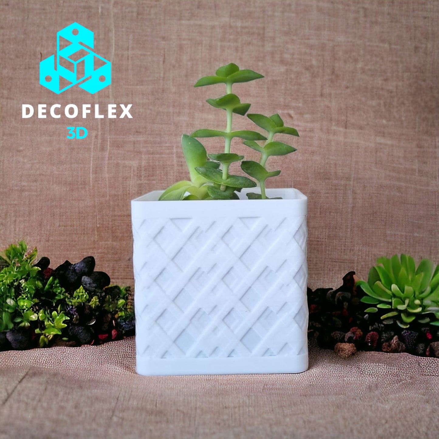 Maceta Decorativa DecoFlexito Maceta Resaltes