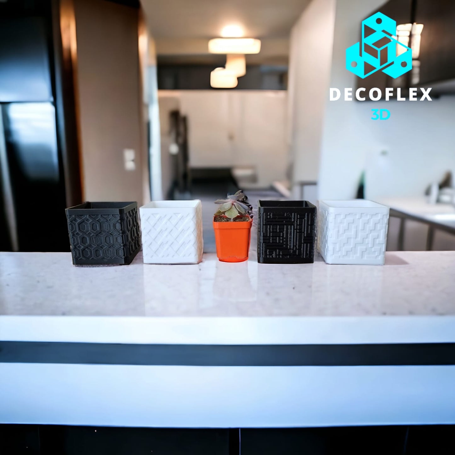 Macetas Decorativas DecoFlexitos Geometricas