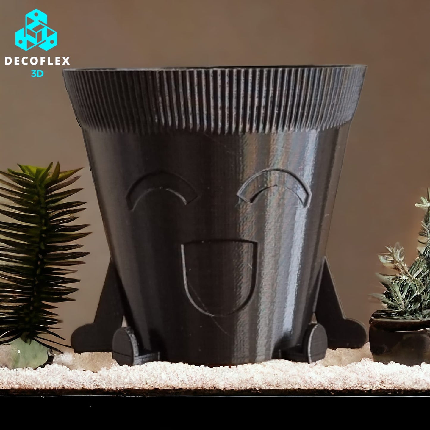 Maceta Decorativa DecoFlexito Happy Pot Ojitos