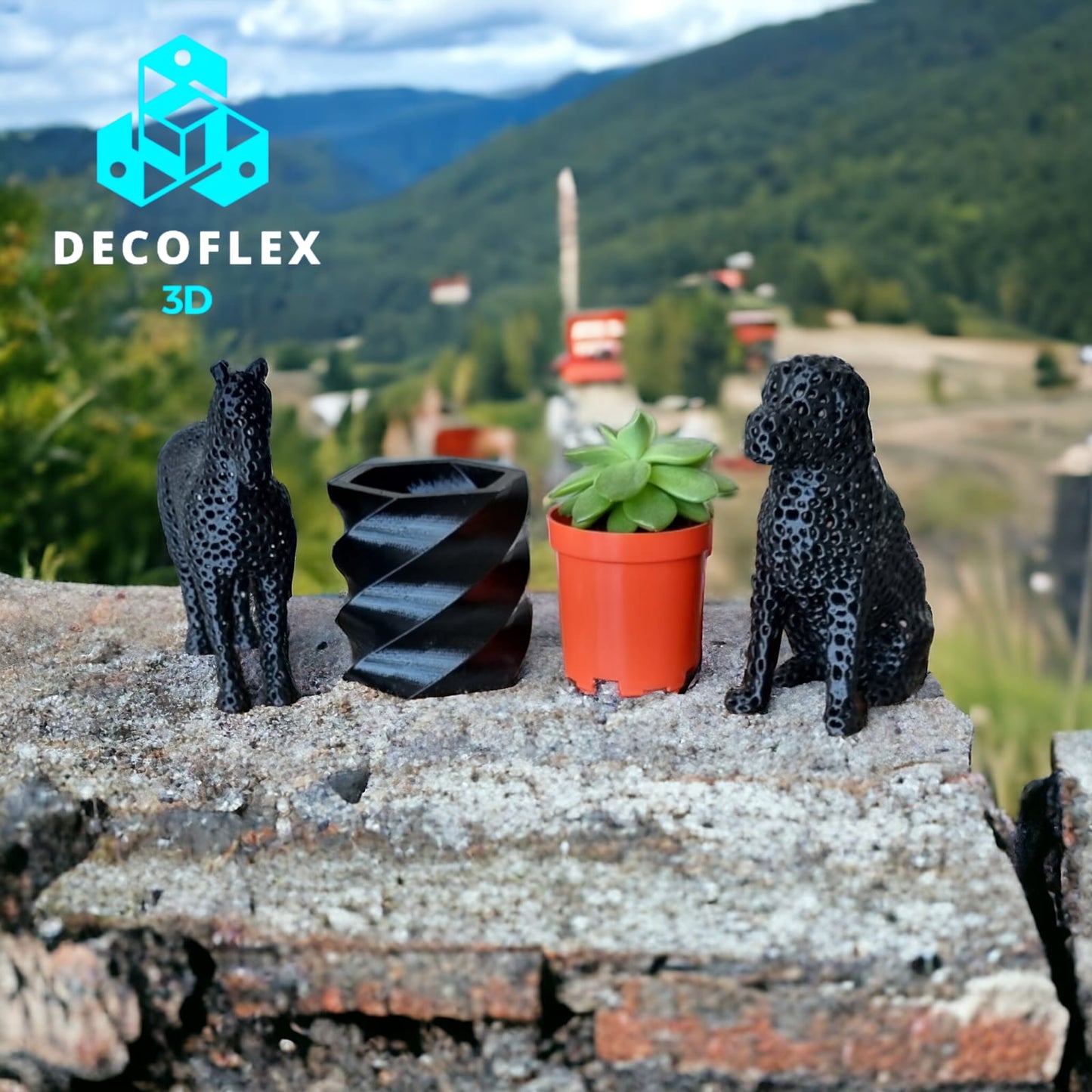 Animalitos Decorativos Perro y Caballo