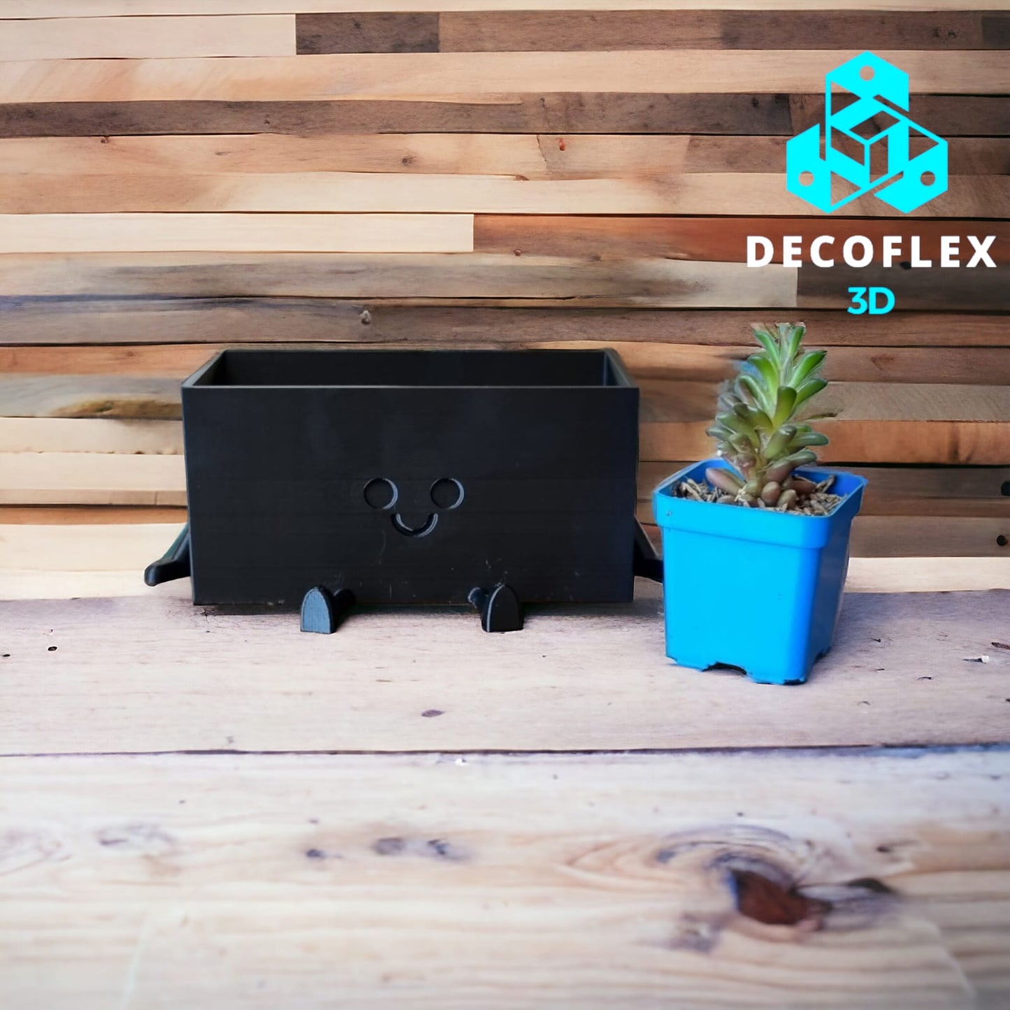 Maceta Decorativa DecoFlexito Happy Pot Doble Sentado