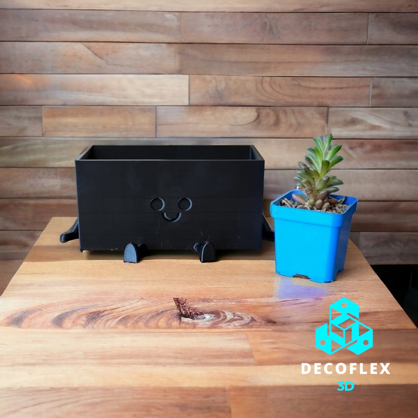 Maceta Decorativa DecoFlexito Happy Pot Doble Sentado