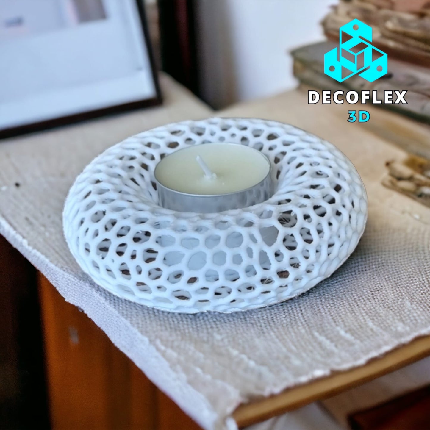 Decorativo DecoFlexito PortaVelas Redondo
