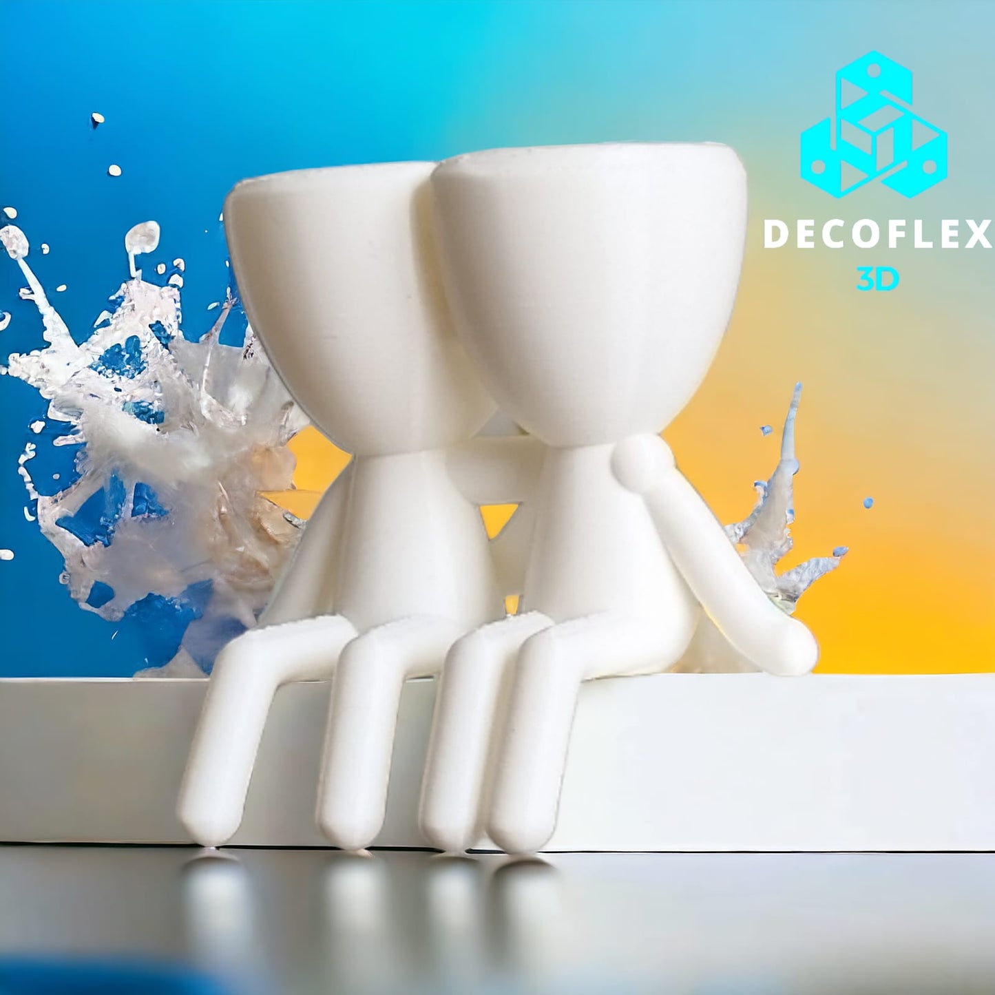 Maceta Decorativa DecoFlexito Pareja