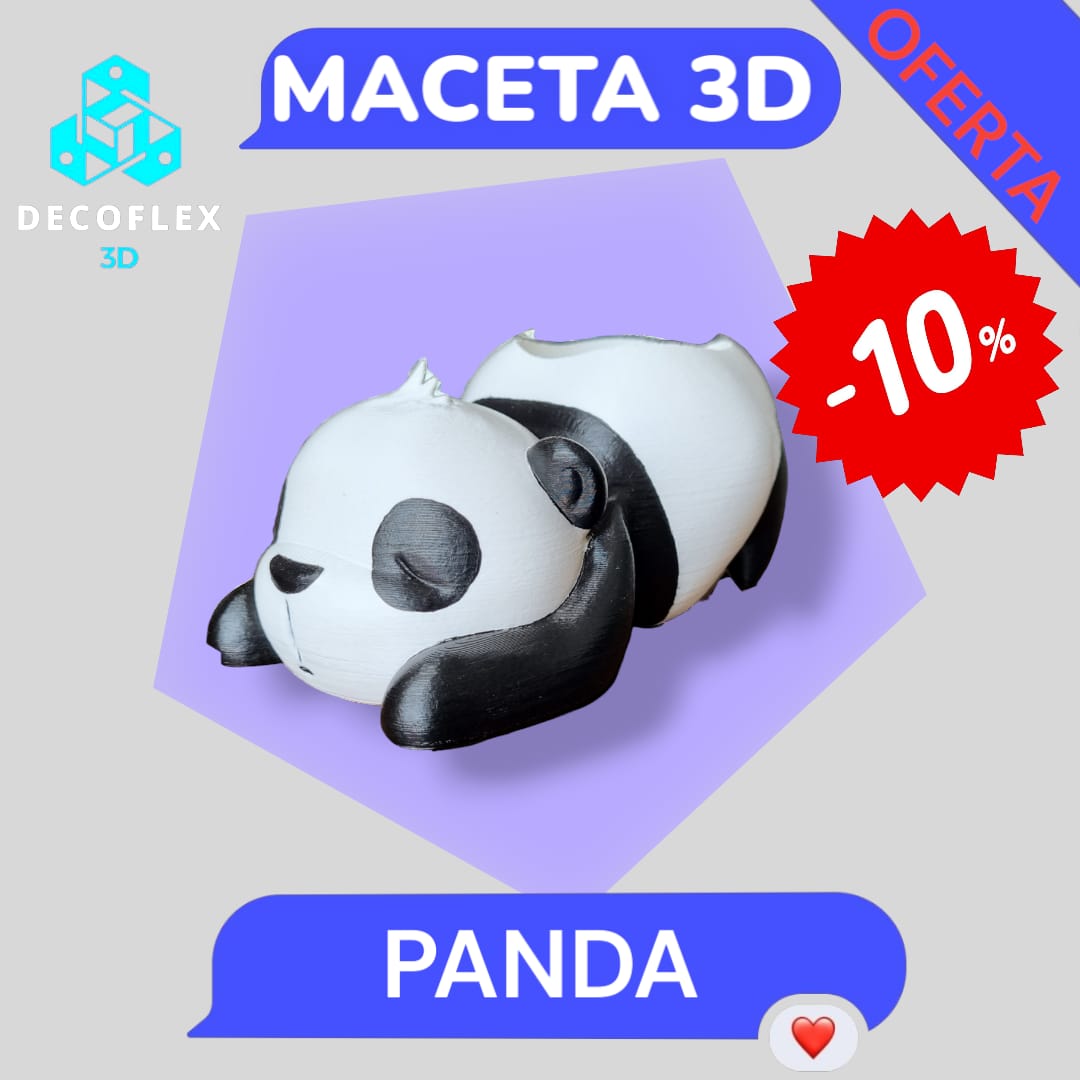 Macetas Decorativas DecoFlexito Panda 🐼