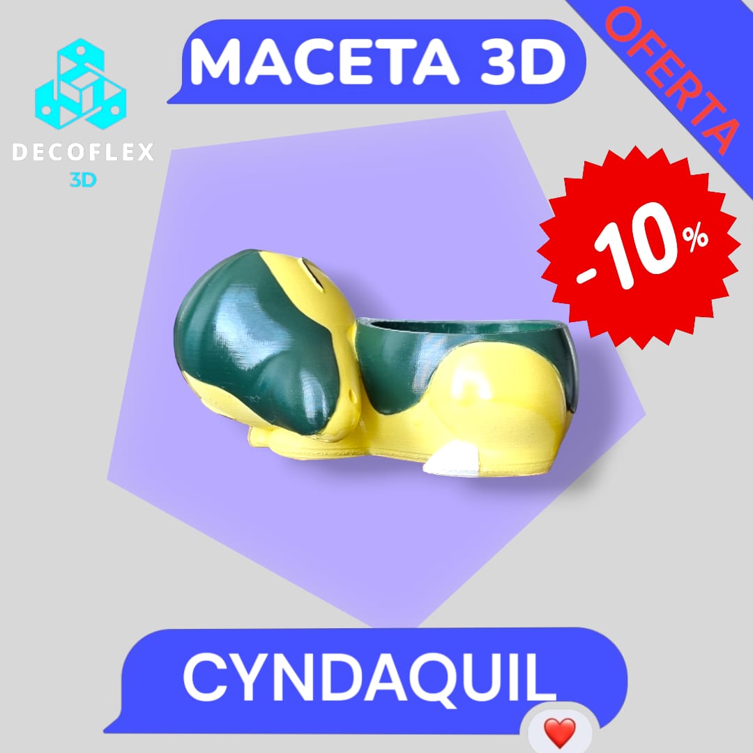 Maceta Decorativa DecoFlexito Cyndaquil Pokemon
