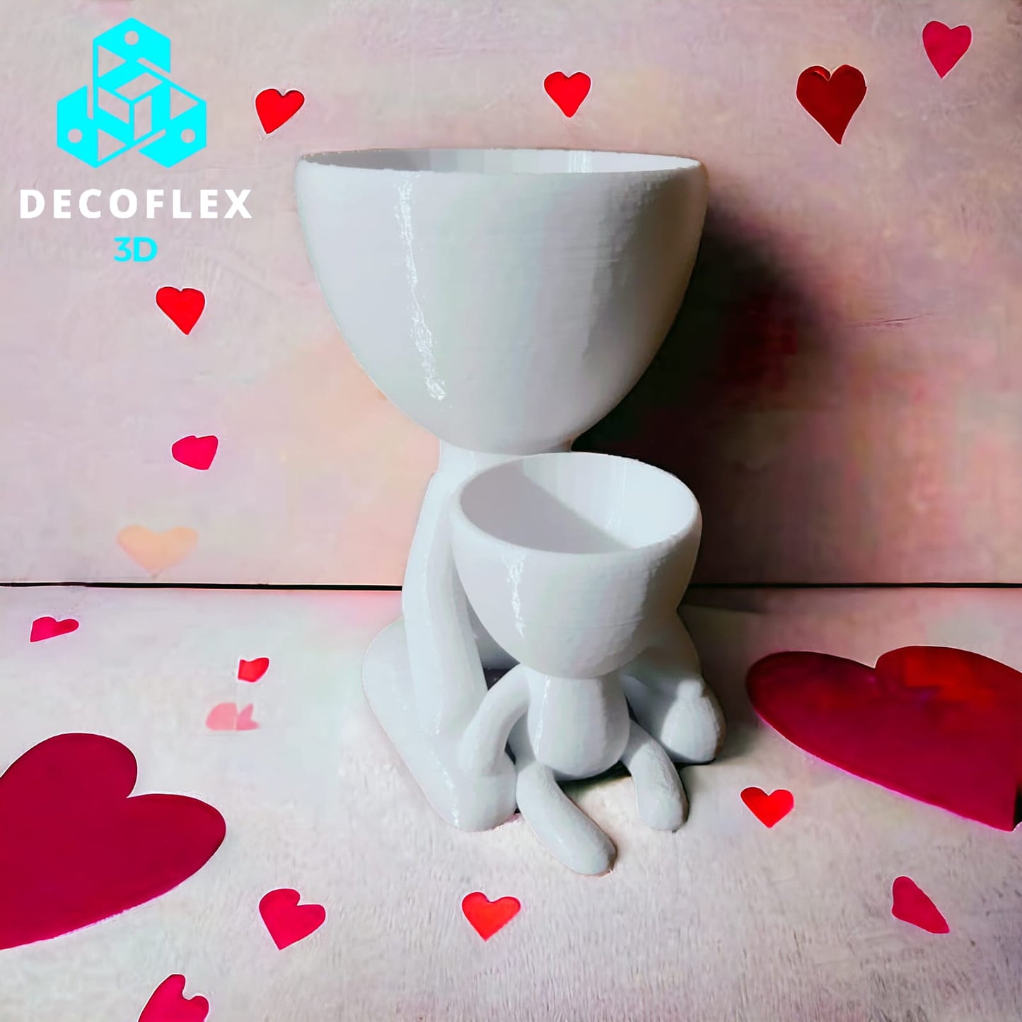 Maceta Decorativa DecoFlexito Con Hijo Sentado
