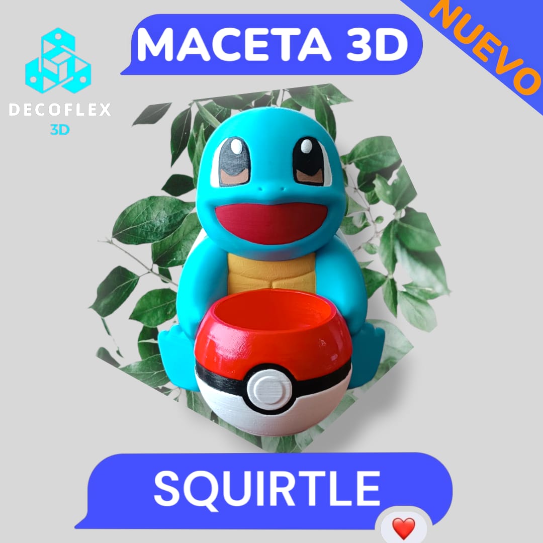 Maceta Decorativa Squirtle Pokemon