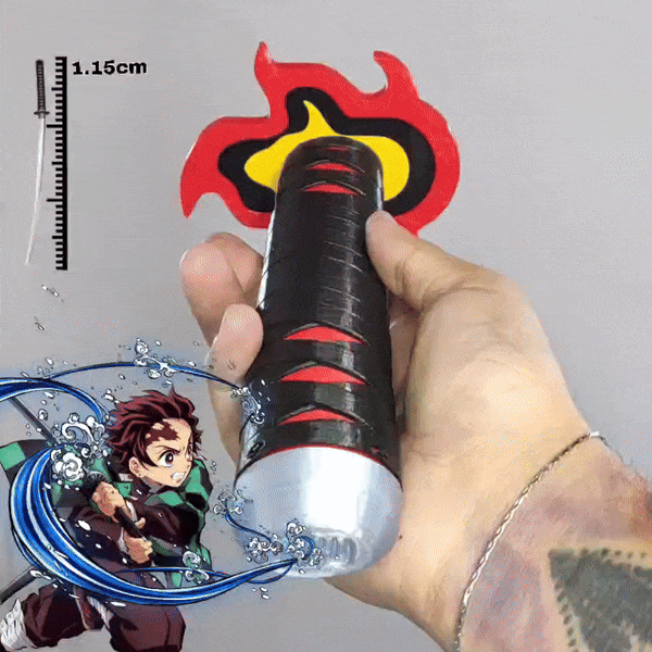 Katana Plegables 3D Animes Kimetsu no Yaiba - Bleach