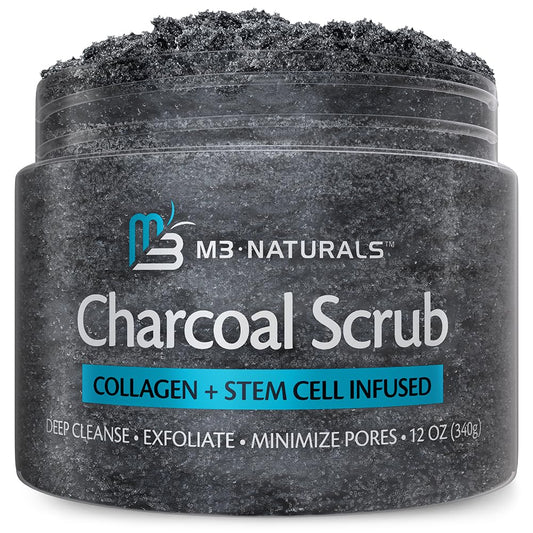 Exfoliante De Carbon Activado Con Colageno Y Celulas Madre, para tonificar la piel, celulitis, cuidado de la piel, cuerpo por M3