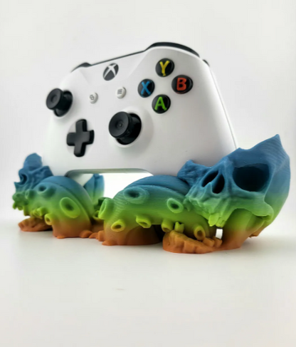 Soporte para mando de Xbox con diseño de calavera y tentáculo