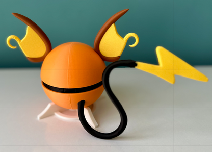 Pokebola Raichu + Pokemon + Base fija
