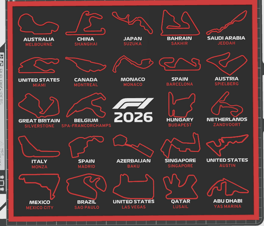 2026 Formula 1 Calendario F1