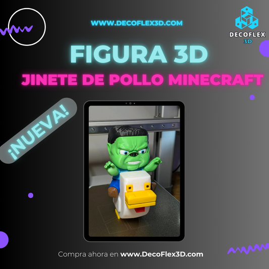 Figura Jinete de Pollo Minecraft