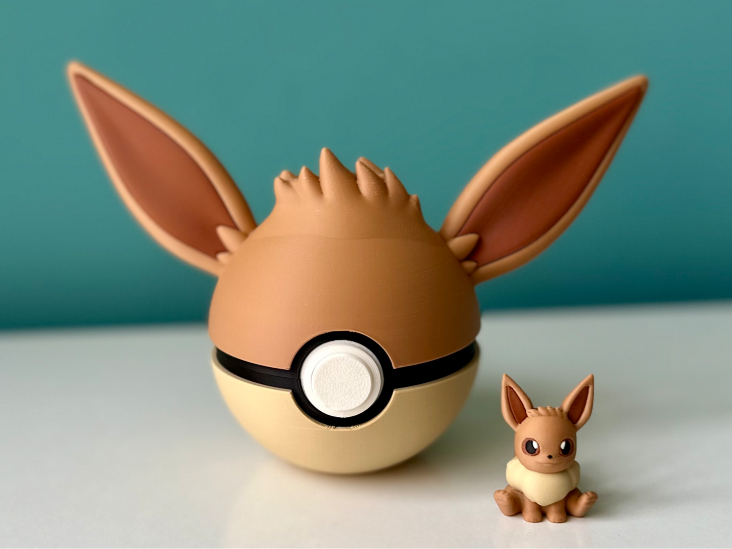 Pokebolas Eevee y Evoluciones + Pokemon + Base fija