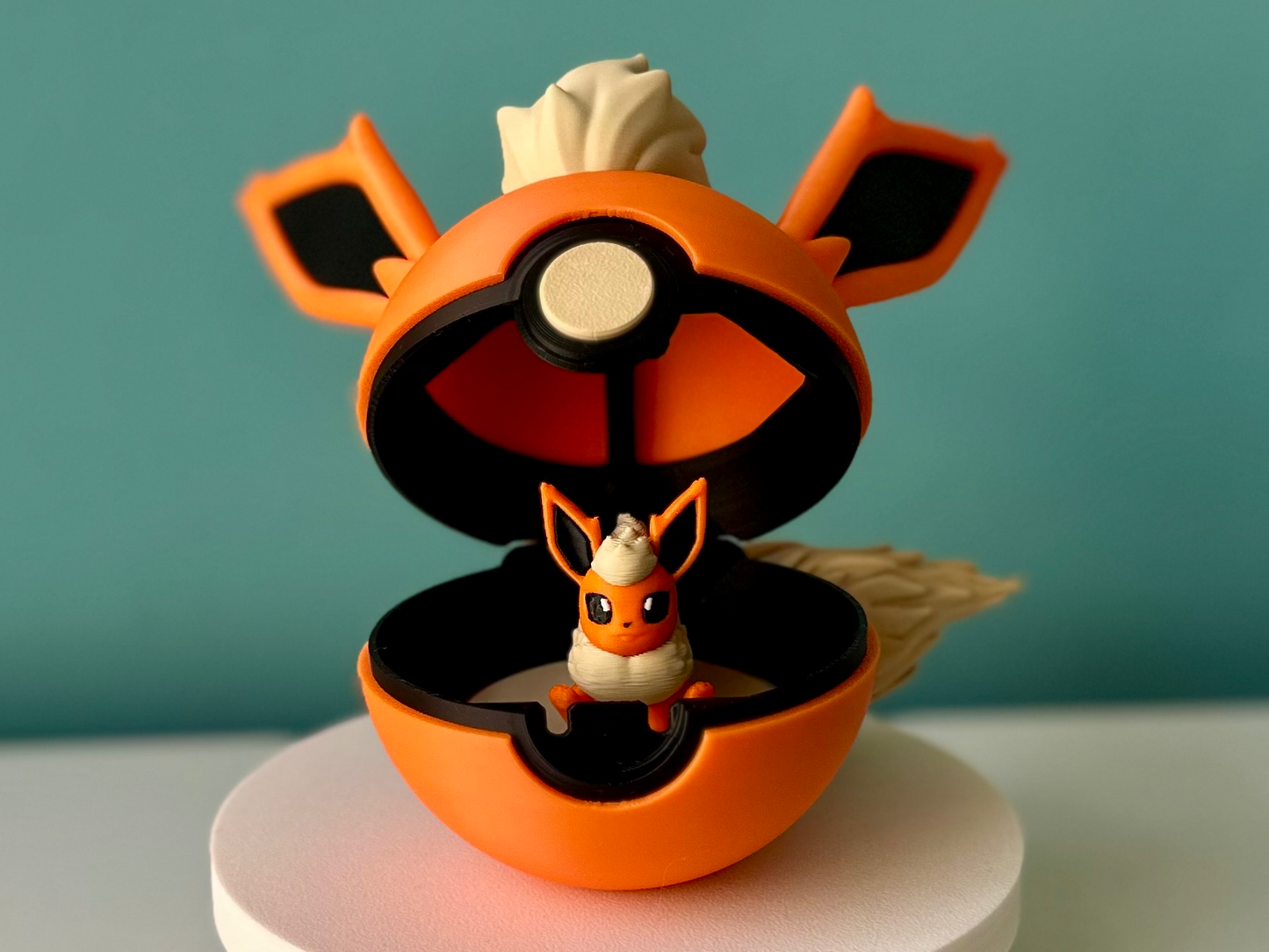 Pokebolas Eevee y Evoluciones + Pokemon + Base fija