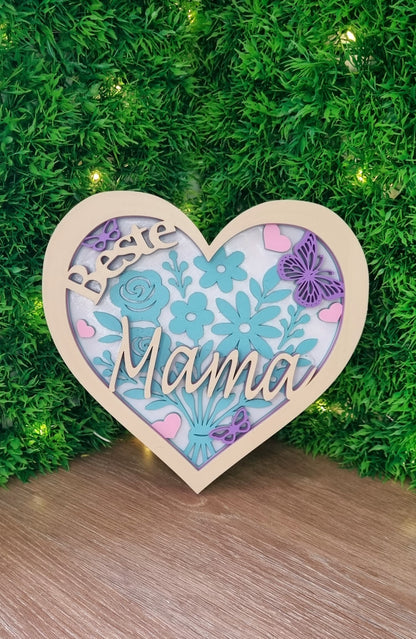 Corazon 3D Bestie Mama 💖