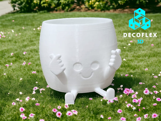 Maceta Decorativa DecoFlexito Happy Pot Dedos Cruzados ♥️