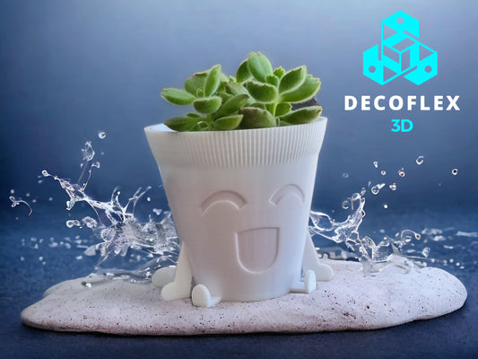 Maceta Decorativa DecoFlexito Happy Pot Ojitos