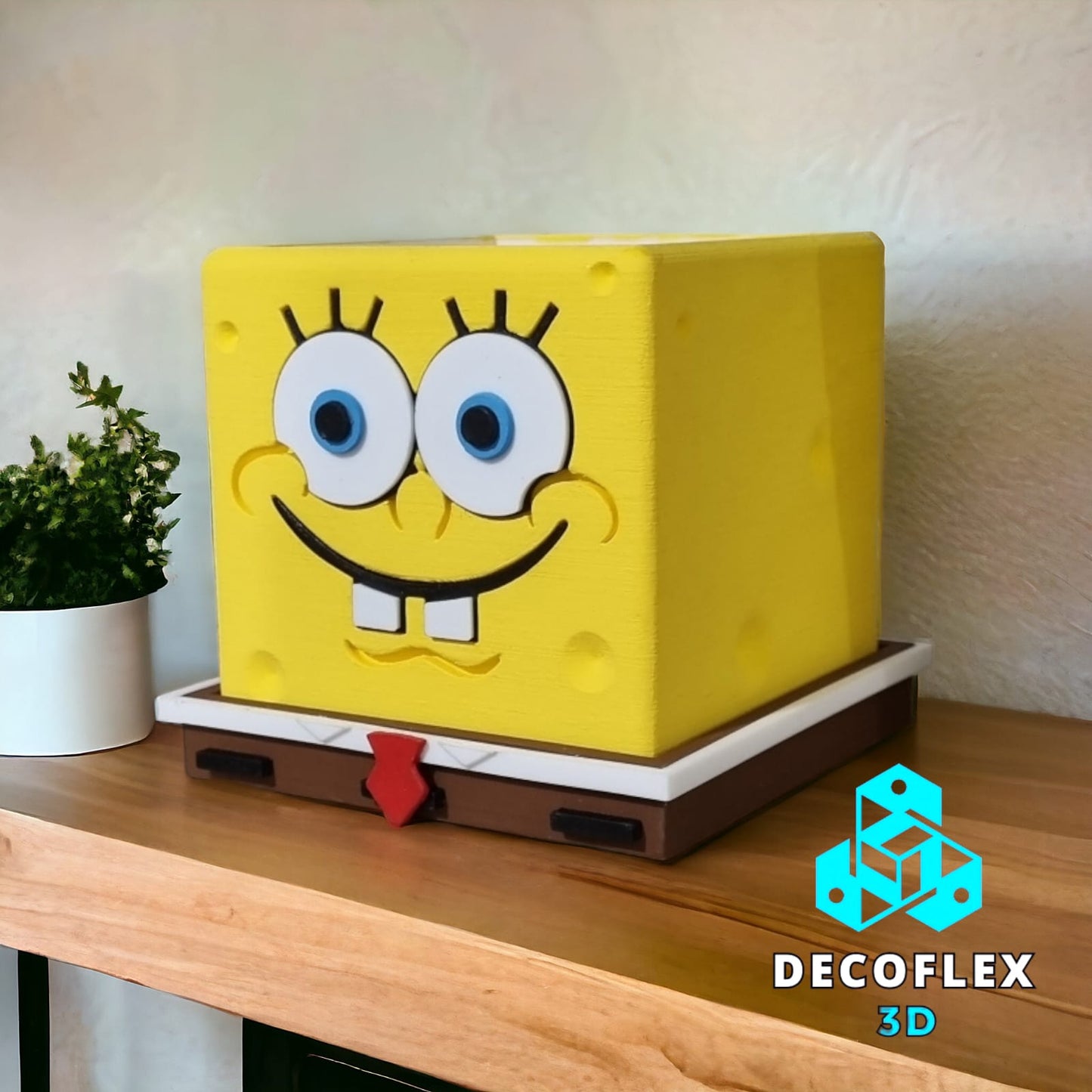 Maceta Decorativa DecoFlexito Bob Esponja A Color