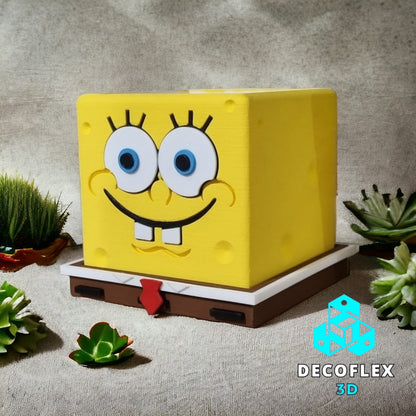 Maceta Decorativa DecoFlexito Bob Esponja A Color