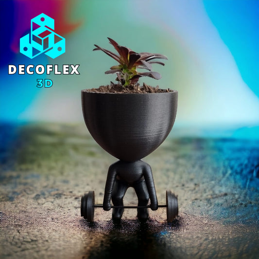 Maceta Decorativa DecoFlexito Gym Barra Pesas