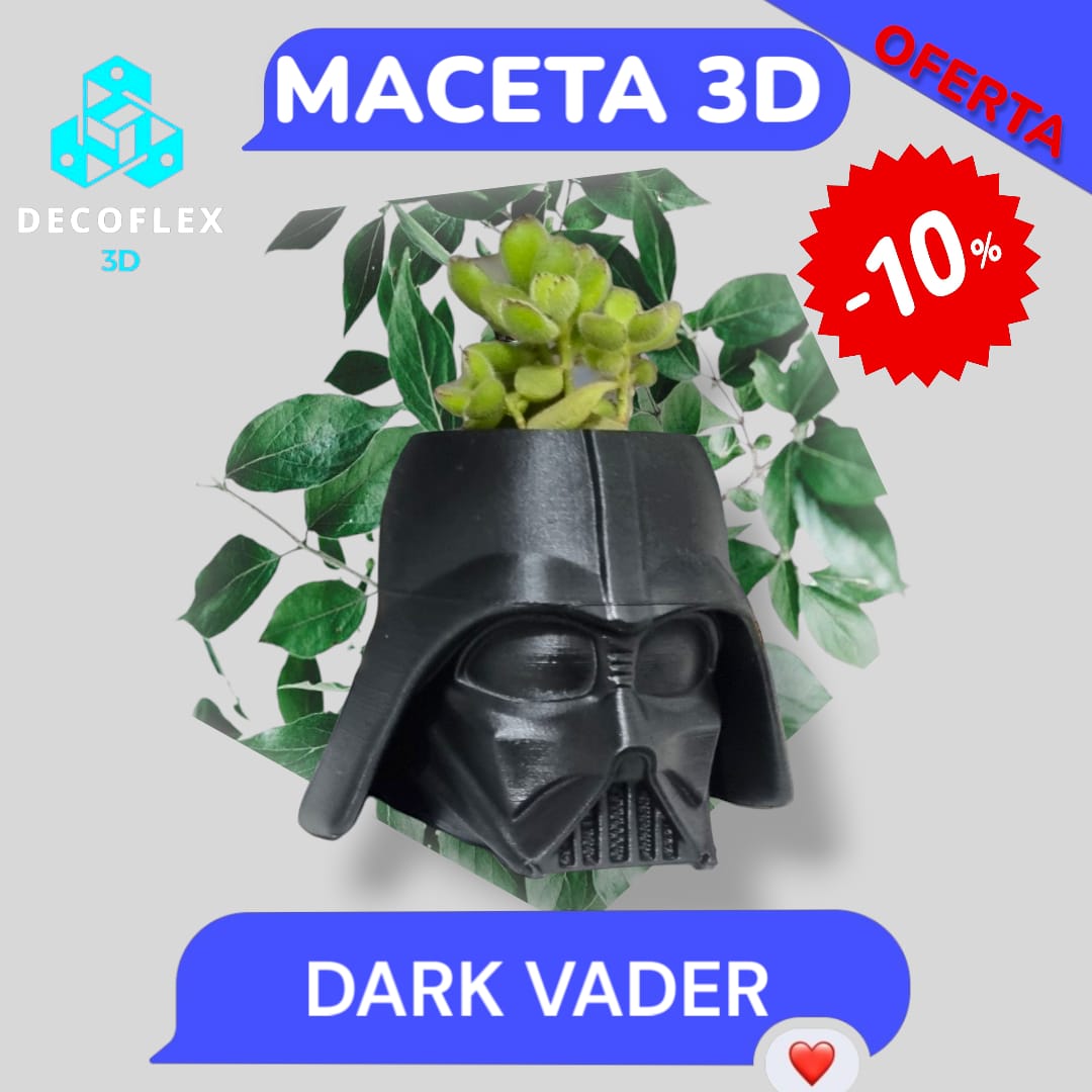 Maceta Decorativa DecoFlexito Dark Vader