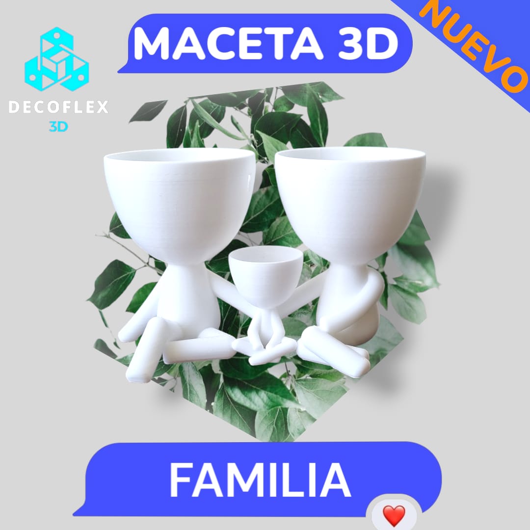 Maceta Decorativa DecoFlexito Familia