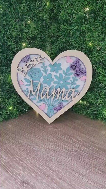 Corazon 3D Bestie Mama 💖